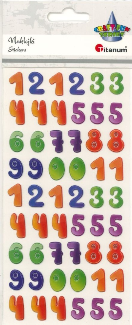 Naklejka (nalepka) Craft-Fun Series cyfry Titanum (25BJ033125)