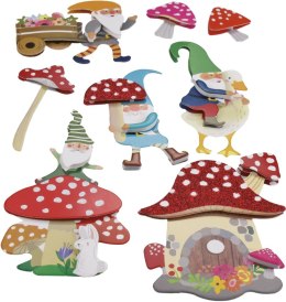 Naklejka (nalepka) Craft-Fun Series dekoracje samoprzylepne - krasnale, muchomorki Titanum (23XQ1207-15)