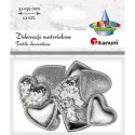 Ozdoba materiałowa Craft-Fun Series Srebrne serduszka Titanum (BJ25042704)