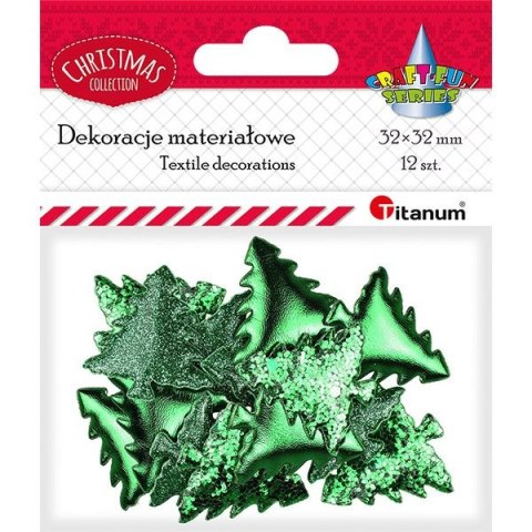 Ozdoba materiałowa Craft-Fun Series Zielone choinki Titanum (BJ25042705)