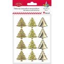 Ozdoba materiałowa Craft-Fun Series samoprzylepna Złote choinki Titanum (BJ25042715)