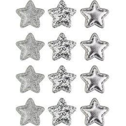 Ozdoba materiałowa Craft-Fun Series samoprzylepna srebrne gwiazdki Titanum (BJ25042713)
