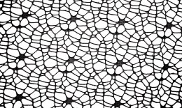 Ozdoba materiałowa Craft-Fun Series siatka koronkowa czarna Titanum (25CR0331-18)