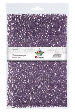 Ozdoba materiałowa Craft-Fun Series siatka koronkowa fioletowa Titanum (25CR0331-20)
