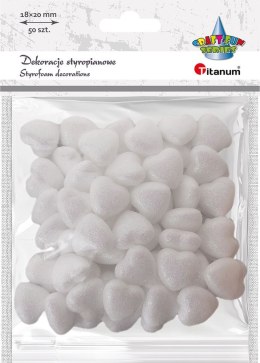 Ozdoba styropianowa Craft-Fun Series serduszka 20mm Titanum (20YX0326-1)