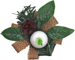 Ozdoba świąteczna Craft-Fun Series stroiki na jutowej wstążce Titanum (25YX0514-5)