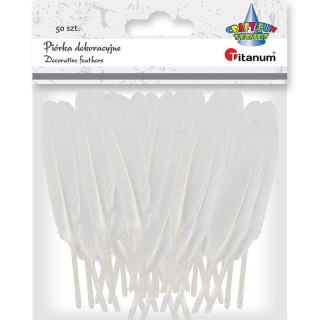 Piórka Craft-Fun Series białe 50 szt Titanum (lotki)