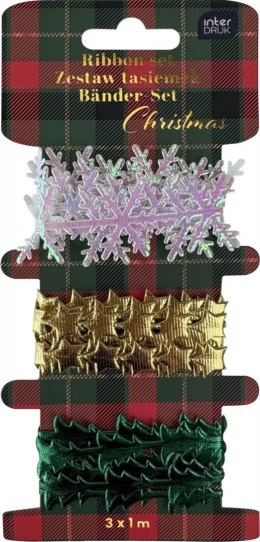 Wstążka CHRISTMASx1 [mm x m] mix Interdruk