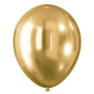 Balon gumowy efekt chromu złote (5 szt.) złoty 300mm Arpex (KB8726ZLO-2718)