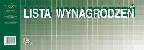 Druk offsetowy Lista wynagrodzeń 1/2 A3 50k. Michalczyk i Prokop (P-3)
