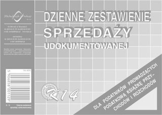 Druk offsetowy A6 dzienne zestawienie sprzedaży 50k. Michalczyk i Prokop (K-14)