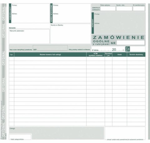 Druk samokopiujący 2/3 A4 S o/1k 80k. Michalczyk i Prokop (333-2)