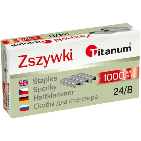 Zszywki 24/8 24/8 1000 szt Titanum