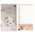 Kalendarz ścienny PLANER RODZINNY 250mm x 430mm Interdruk (Zwierzaki)