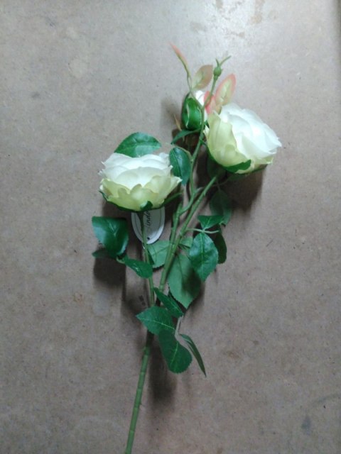 Kwiaty róża 3 szt. 67cm biała Home And Garden (6751)