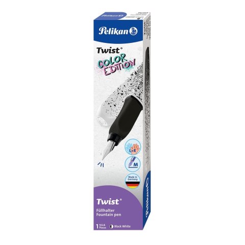 Pióro wieczne Twist color edition biało-czarne Pelikan (300010106)