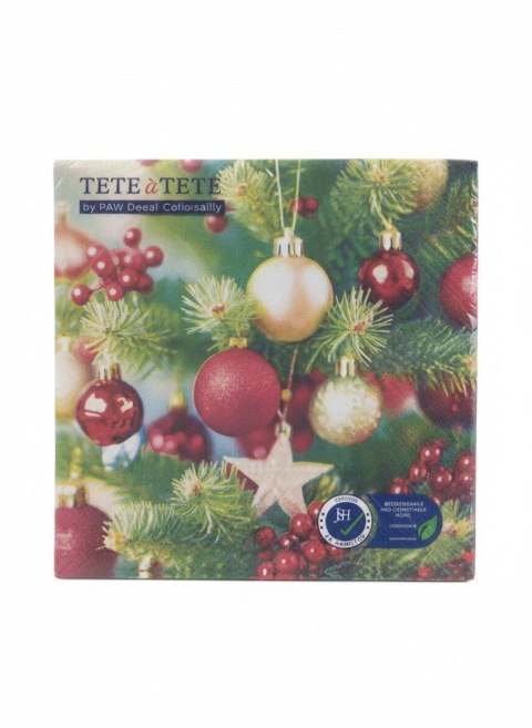 Serwetki BN Decore Christmas Tree mix bibuła Paw (TL235600)