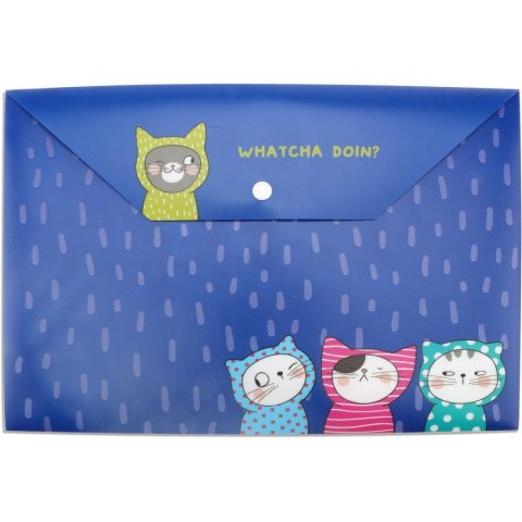 Teczka plastikowa na zatrzask A4 mix Happy Color (MG ADM929FM)