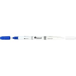 Wymazywacz do atramentu Titanum z końcówką piszącą niebieski wkład