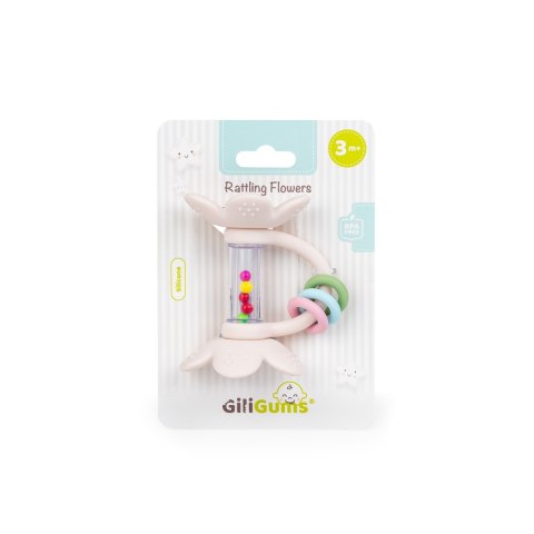 Grzechotka GRZECHOCZĄCE KWIATKI pastelowe Giligums (GG30042)