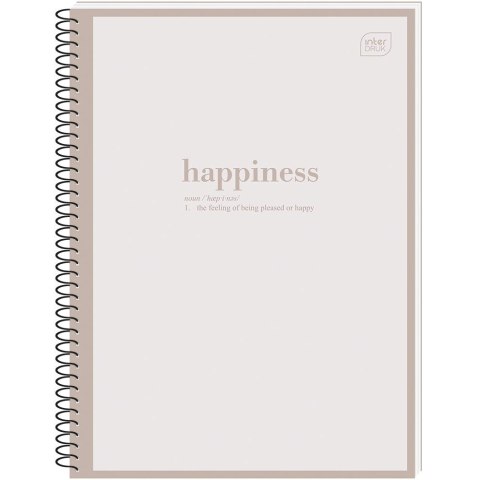 Kołozeszyt (kołonotatnik) HYBRID WORDS A4 80k. 70g linia Interdruk