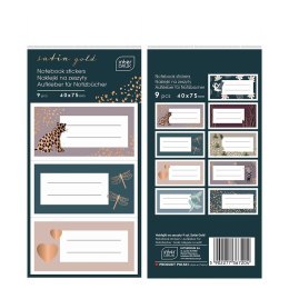 Naklejka (nalepka) na zeszyt Satin Gold Interdruk