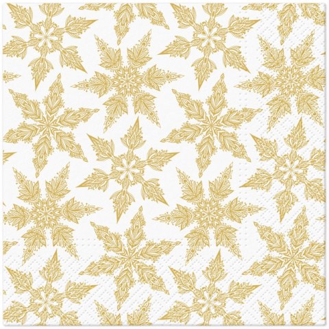 Serwetki Coktail BN Classic decoration mix papier Paw (Gold Winter)