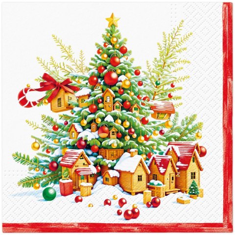 Serwetki Lunch BN Festive Joy Tree mix papier Paw (SDL240800)