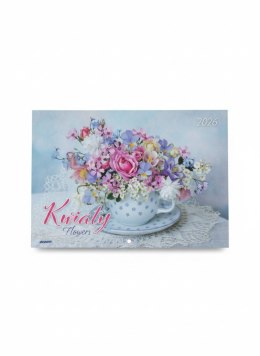 Kalendarz ścienny KWIATY wieloplanszowy 285mm x 410mm Avanti (KA-8)