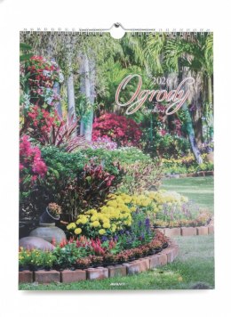 Kalendarz ścienny MAŁY SPIRALA OGRODY 230mm x 305mm Avanti (KSMS-10)