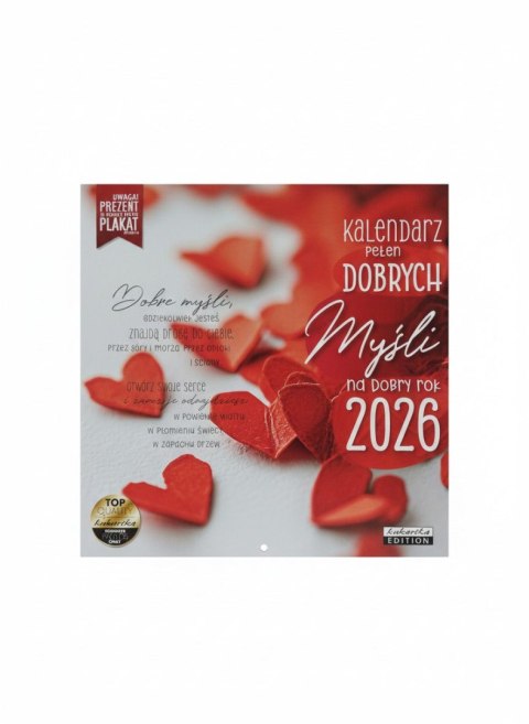 Kalendarz ścienny classic DOBRYCH MYŚLI 300mm x 300mm Kukartka
