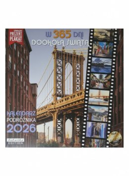 Kalendarz ścienny classic Q Kukartka (Q 365 DNI DOOKOŁA ŚWIATA)