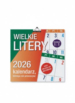 Kalendarz ścienny classic WIELKIE LITERY Kukartka