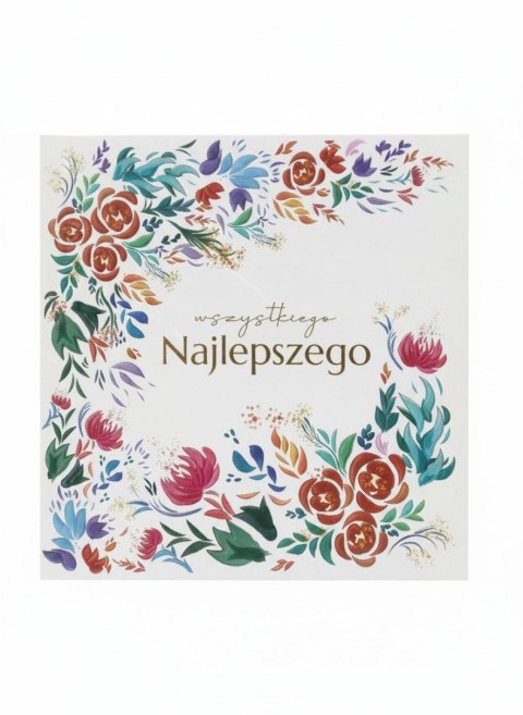 Kartka składana KW RETRO KWIATY kw Henry (5908451980597)