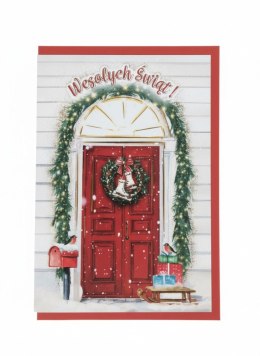 Kartka składana Karnet B6 BN Wianek z łyżwami B6 Henry (5908451981501)