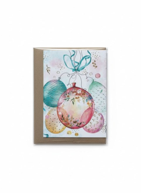 Kartka składana mini BUKIET BALONÓW II Henry (5908451980443)