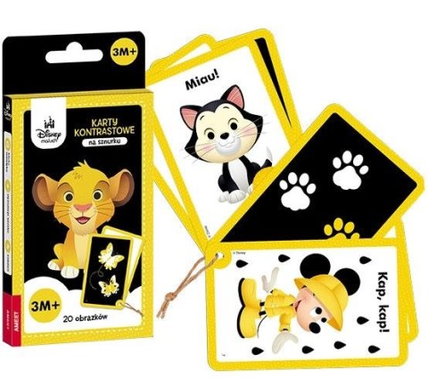 Książeczka edukacyjna Disney Maluch. Karty kontrastowe Ameet (KONX 9201)