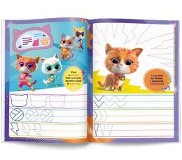 Książeczka edukacyjna Superkoty. Rysujemy Szlaczki Ameet (KSS 9114)