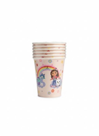 Kubek jednorazowy Koci Domek Gabi papier 250ml Partydeco (KPP104-EU1)