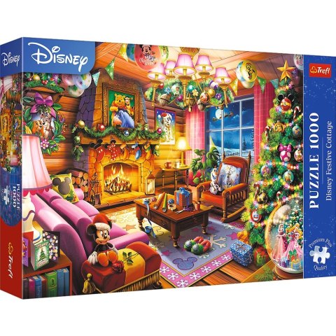 Puzzle Premium Plus Świąteczna chatka Disney 1000 el. Trefl (10916)