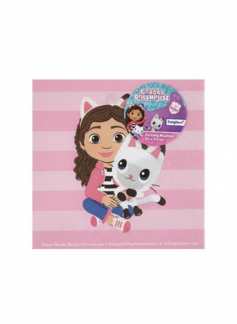 Serwetki Koci Domek Gabi mix papier [mm:] 330x330 Partydeco (SP33-111)