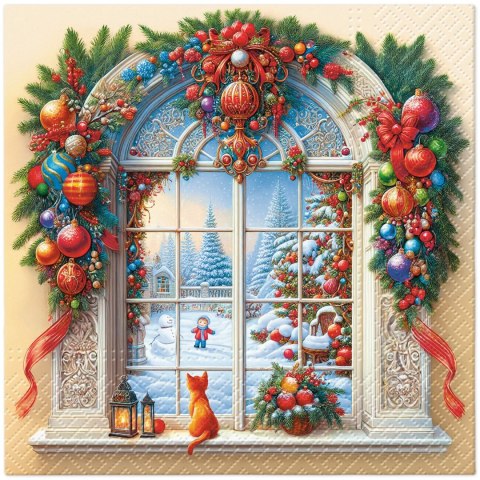 Serwetki Lunch BN Holiday Arch decor mix nadruk bibuła [mm:] 330x330 Paw (SDL239900)