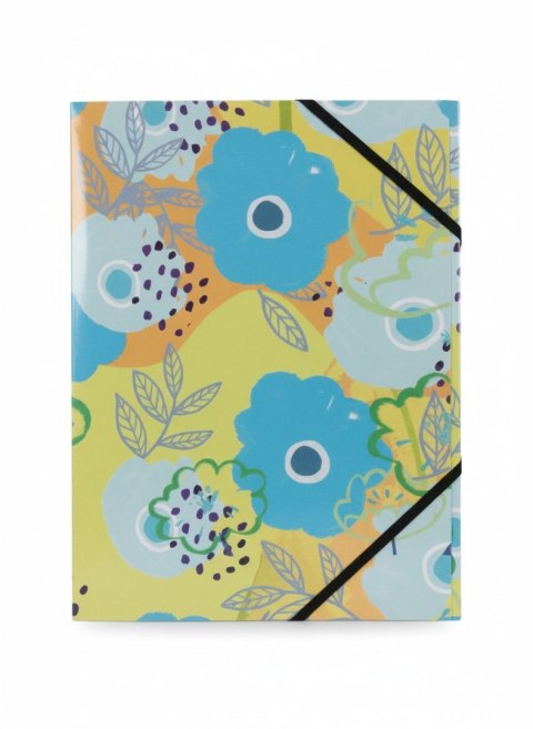 Teczka kartonowa na gumkę PASTELOWE KWIATY A4 mix Tetis (BT601-C3(96))