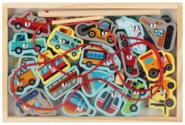 Układanka drewniana magnetyczna pojazdy Mega Creative (567344)