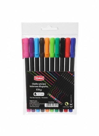 Długopis 10 kol wkład mix Toma (TO - 047 0 4)