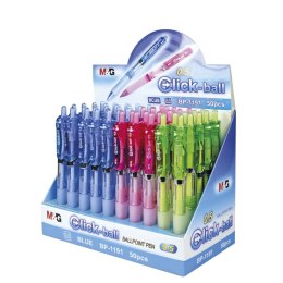 Długopis CLICK-BALL zapachowy wkład niebieski 0,5mm M&G (BP1191)