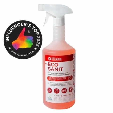ECO SANIT 1L - Ekologiczny, gotowy do użycia preparat w formie pianki do czyszczenia sanitariatów.