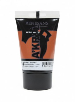 Farba akrylowa Ziemia sieneńska palona kolor: Ziemia sieneńska palona 100ml Renesans (24)