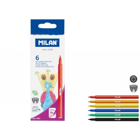 Flamaster 6 kol. Milan (06F6)