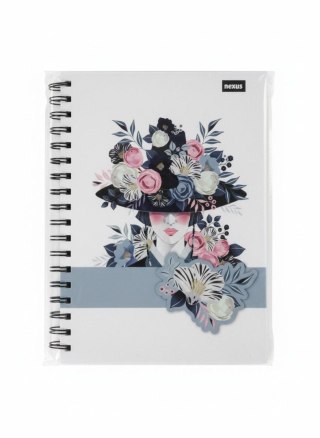 Kołozeszyt (kołonotatnik) B5 Flower 96k. 70g krata Beniamin (5115)
